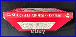 THE SEA IS ALL AROUND rare 1st ed. HC/DJ book, Elizabeth Wright Enright, VG