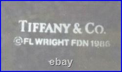 TIFFANY crystal FRANK LLOYD WRIGHT pattern Highball Glass or Tumbler- 5-3/4