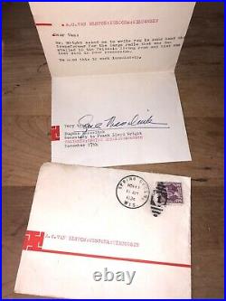 Taliesen Spring Green, WI Letter Frank Lloyd Wright Secretary Eugene Masselink