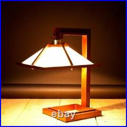 Taliesin 1 Floor Light Desk Lamp Designed by Frank Lloyd Wright Brown H/41