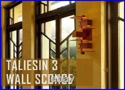 Taliesin 2 Wall Sconce Lamp Frank Lloyd Wright Brown REPRODUCT 268x170x291mm