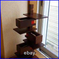 Taliesin 4 Walnut Finished Frank Lloyd Wright Table Lamp LED Designer Japan NEW