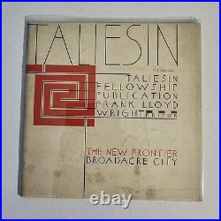 Taliesin, No. 1 October 1940 FRANK LLOYD WRIGHT Broadacre City RARE