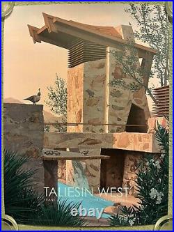 Taliesin West Frank Lloyd Wright Arizona Poster Mondo Art Print Rory Kurtz