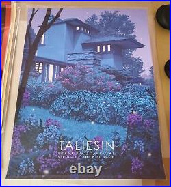 Taliesin by Rory Kurtz official Frank Lloyd Wright screen printed poster