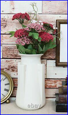 Teco Art Pottery by Frank Lloyd Wright Satin White 4 Buttress Feature Vase Decor
