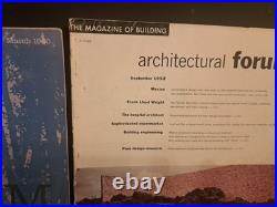 The Architectural Forum Frank Lloyd Wright 1938,48,51,52,60 Editions Lot Of 5