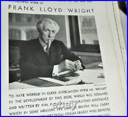 The Architectural Forum January 1938 Frank Lloyd Wright
