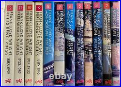 The Complete Works of Frank Lloyd Wright 12-volume set complete 1984-88. NO BOX