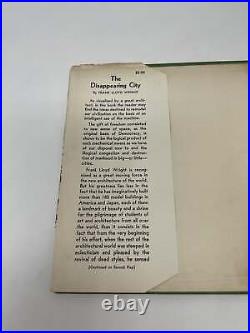 The Disappearing City by Frank Lloyd Wright Signed First 1st Edition VG HC 1932