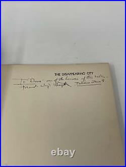 The Disappearing City by Frank Lloyd Wright Signed First 1st Edition VG HC 1932