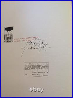 The House Beautiful Facsimile 1963 Gannett Frank Lloyd Wright Hardcover Book