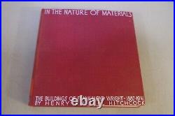 The Nature of Materials 1942 1st The Buildings Of Frank Lloyd Wright 1887-1941