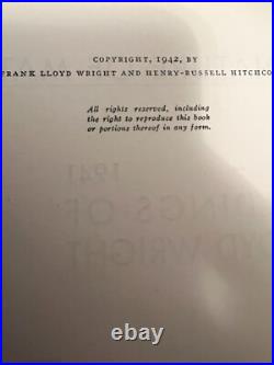 The Nature of Materials 1942 1st The Buildings Of Frank Lloyd Wright 1887-1941
