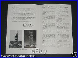 The Price Tower Frank Lloyd Wright Bartlesville, OK 1956 ORIGINAL brochure