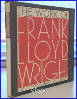 The Work of Frank Lloyd Wright Great Wendingen Edition Book 1965 Horizon Press