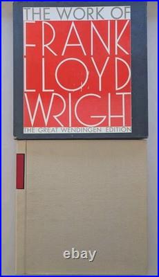 The Work of Frank Lloyd Wright Great Wendingen Edition Book 1965 Horizon Press