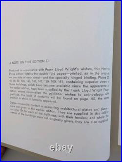 The Work of Frank Lloyd Wright Great Wendingen Edition Book 1965 Horizon Press