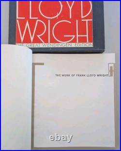 The Work of Frank Lloyd Wright Great Wendingen Edition Book 1965 Horizon Press