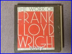 The Works of Frank Lloyd Wright Great Wendingen Edition Book 1965 Horizon Press