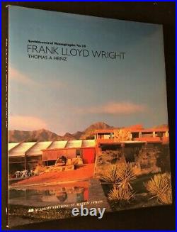 Thomas HEINZ / Frank Lloyd Wright Architectural Monographs No 18 1st 1st ed 1992