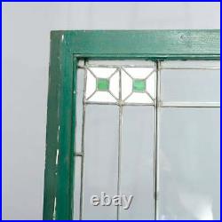 Three Antique Arts & Crafts Frank Lloyd Wright Leaded Glass Windows, c1920