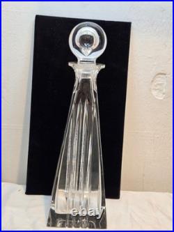 Tiffany And Co. Frank Lloyd Wright Crystal Decanter, Hollow Ball Lid, As Found