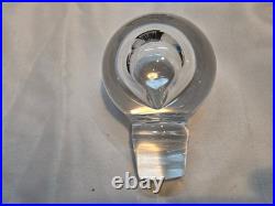 Tiffany And Co. Frank Lloyd Wright Crystal Decanter, Hollow Ball Lid, As Found