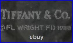 Tiffany & CO Crystal Frank Lloyd Wright 9 1/2 Inch Vase 1988