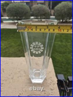 Tiffany & Co. Crystal Vase designed under license from the Frank Lloyd Wright Fo