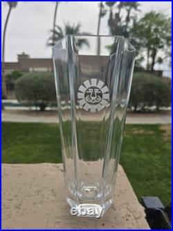 Tiffany & Co. Crystal Vase designed under license from the Frank Lloyd Wright Fo