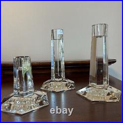 Tiffany & Co. Frank Lloyd Wright 6 Set & 3.5 Candlestick 1987 7263075 Crysta