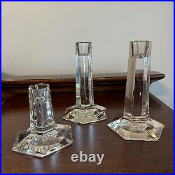 Tiffany & Co. Frank Lloyd Wright 6 Set & 3.5 Candlestick 1987 7263075 Crysta