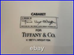 Tiffany & Co. Frank Lloyd Wright CABARET Dinner Plate 10.5 Circles PRISTINE