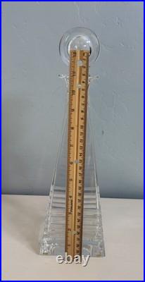 Tiffany & Co. Frank Lloyd Wright Crystal Decanter with Round Stopper 13.75 Great