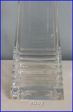 Tiffany & Co. Frank Lloyd Wright Crystal Decanter with Round Stopper 13.75 Great