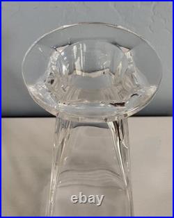 Tiffany & Co. Frank Lloyd Wright Crystal Decanter with Round Stopper 13.75 Great