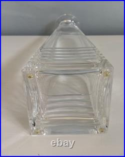 Tiffany & Co. Frank Lloyd Wright Crystal Decanter with Round Stopper 13.75 Great