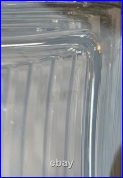 Tiffany & Co. Frank Lloyd Wright Crystal Decanter with Round Stopper 13.75 Great