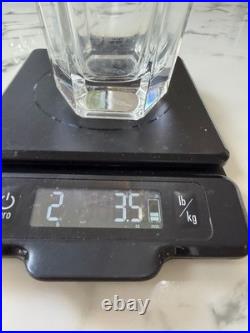 Tiffany & Co Frank Lloyd Wright Crystal Vase 10 Hexagon 1988 Signed Vintage