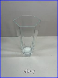 Tiffany & Co. Frank Lloyd Wright Crystal Vase, 9.5 Tall, Stamped 1988
