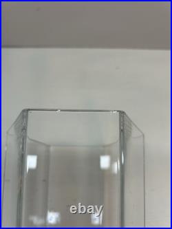 Tiffany & Co. Frank Lloyd Wright Crystal Vase, 9.5 Tall, Stamped 1988