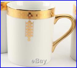 Tiffany & Co. Frank Lloyd Wright Design Imperial Gold Trim Coffee Mug Signed