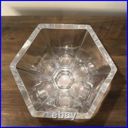 Tiffany & Co. Frank Lloyd Wright Hexagonal Crystal Vase