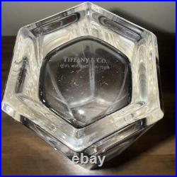 Tiffany & Co. Frank Lloyd Wright Hexagonal Crystal Vase