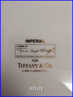 Tiffany & Co Frank Lloyd Wright Imperial Dinnerware Set of 4 pieces, gold rim Tiffany & Co Frank Lloyd Wright Imperial Dinnerware Set of 4 pieces, gold rim