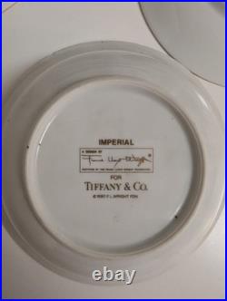 Tiffany & Co Frank Lloyd Wright Imperial Dinnerware Set of 4 pieces, gold rim