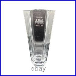 Tiffany & Co. ITALY Frank Lloyd Wright Octagonal Crystal Vase Inscribed 9.75