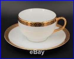 Tiffany & Co. Imperial Frank Lloyd Wright Pattern Cup and Saucer, 3 wide cup