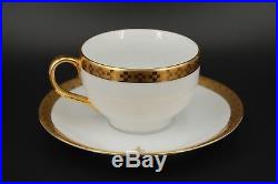 Tiffany & Co. Imperial Frank Lloyd Wright Pattern Cup and Saucer, 3 wide cup